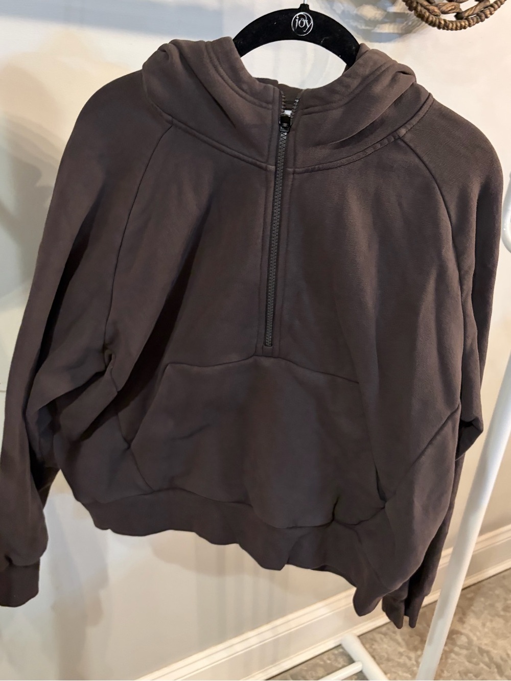 Athleta Women's Cowl Neck Half-Zip Sweatshirt - Brown size medium